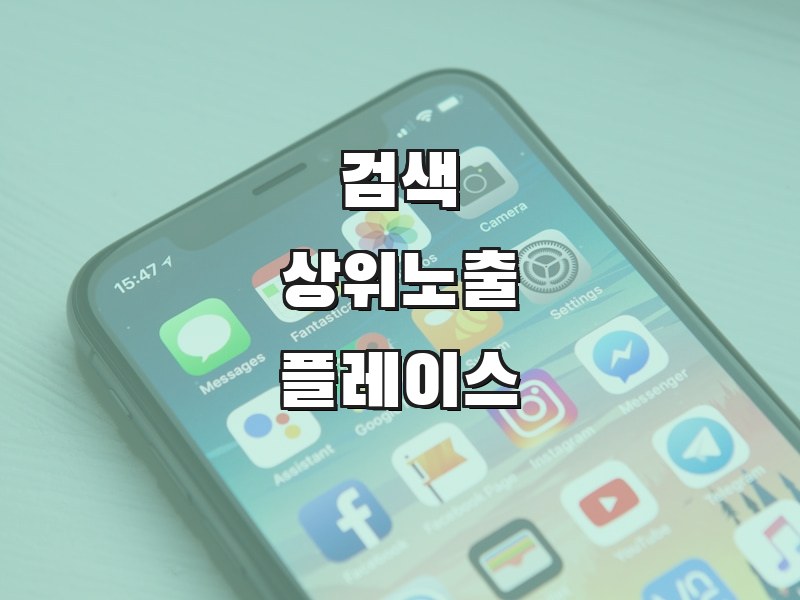 검색 상위노출 플레이스 - 지역 기반 지도 검색 최적화